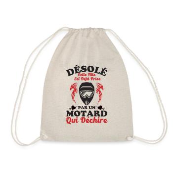 Amoureuse d un motard qui déchire 4 - Sac de sport léger - nature - Devant