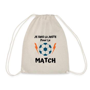 je suis là juste pour le match de foot 1 - Sac de sport léger - nature - Devant