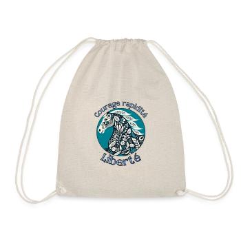 Le cheval - courage rapidite liberte - - Sac de sport léger - nature - Devant
