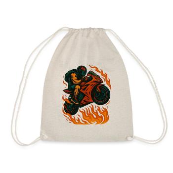 Biker - Drawstring Bag - nature - Front