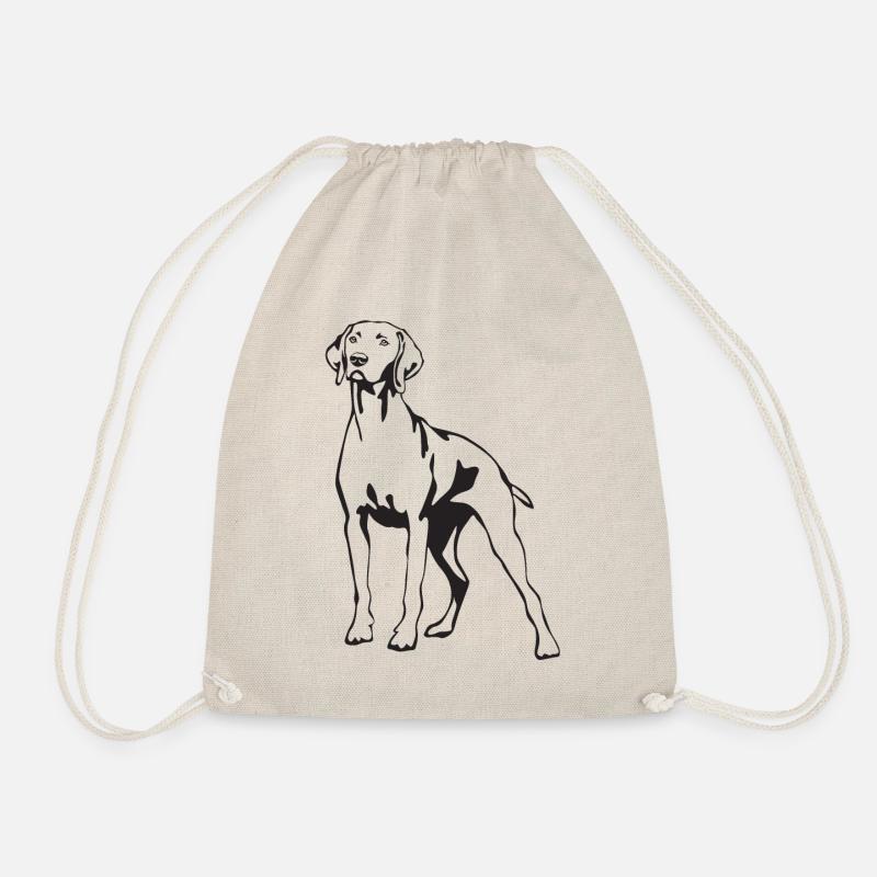 Rhodesian Ridgeback Geschenke RR Hundeliebhaber - Turnbeutel - Natur