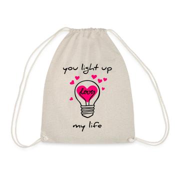 you light up my life - Drawstring Bag - nature - Front