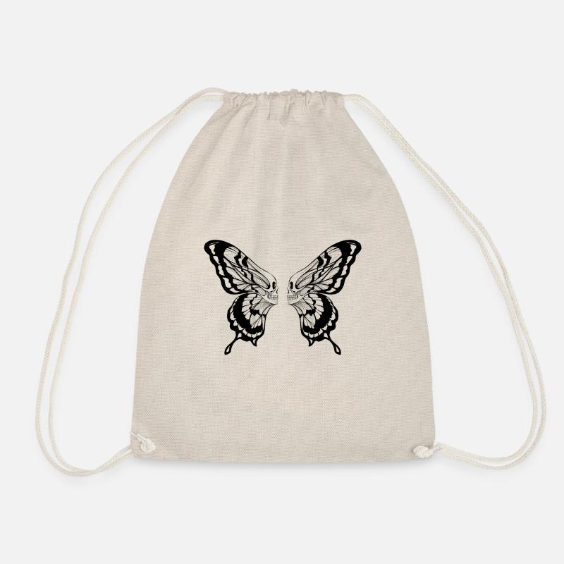 Skull Butterfly - Turnbeutel - Natur