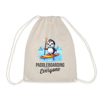 Paddleboarding is for Everyone - Drawstring Bag - nature - Front