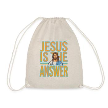 Jésus est la réponse - Jesus ist die Antwort - Sac de sport léger - nature - Devant