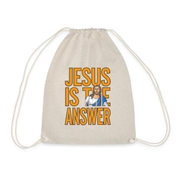 Jésus est la réponse - Jesus ist die Antwort - Sac de sport léger - nature - Devant