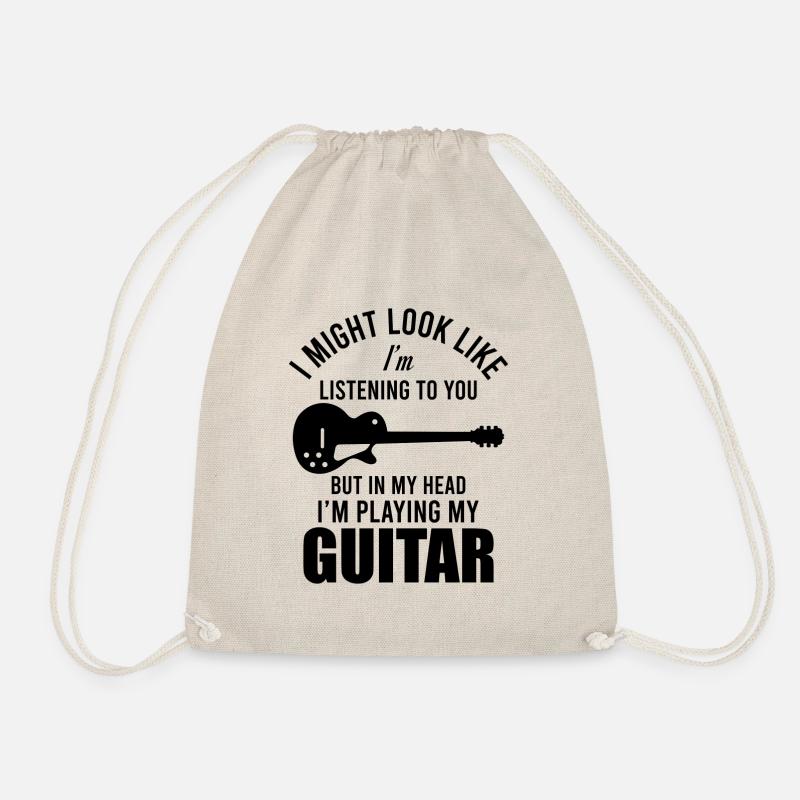 guitarist - Drawstring Bag - nature