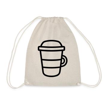 Kaffeebecher - Turnbeutel - Natur - Vorne