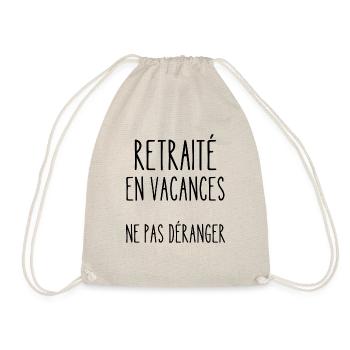 retraité en vacances - Sac de sport léger - nature - Devant