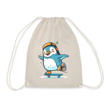 Glide with this penguin - Drawstring Bag - nature - Front