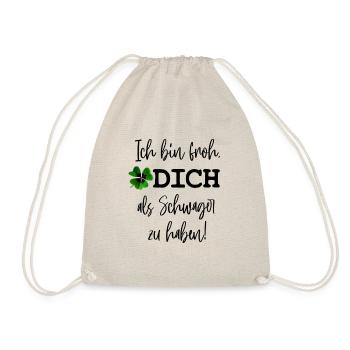 Schwager Geschenk Idee Weihnachten Geburtstag - Turnbeutel - Natur - Vorne