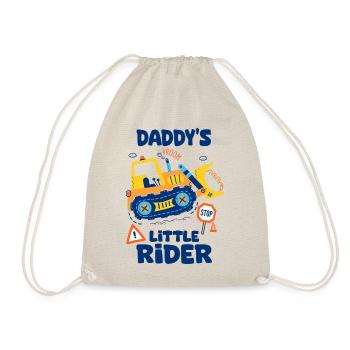 petit pilote de papa bébé buldozer engins chantier - Sac de sport léger - nature - Devant