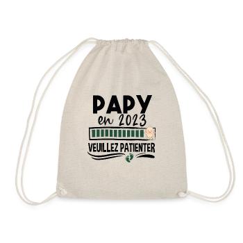 Papy 2023 Grand-Père Retraité Retraite - Sac de sport léger - nature - Devant