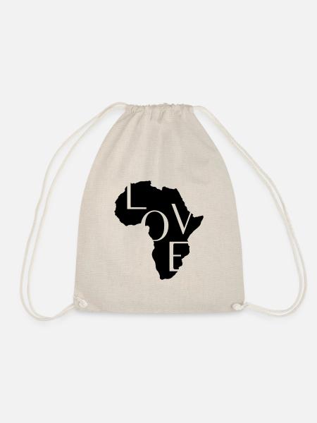 LOVE AFRIKA AFRICA - Turnbeutel - Natur