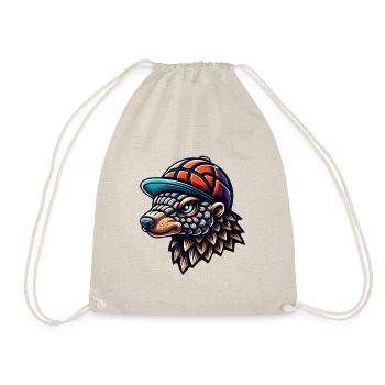 Pangolin cool avec casquette de baseball - Sac de sport léger - nature - Devant