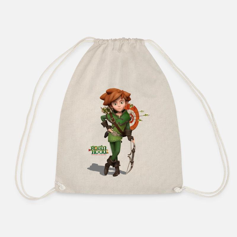Robin Hood Schlitzohr Von Sherwood Mit Bogen - Turnbeutel - Natur