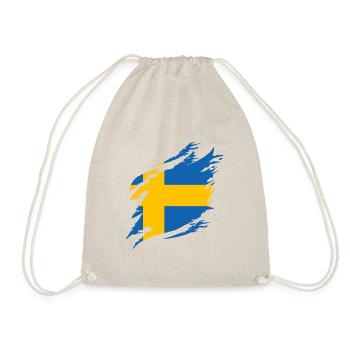 Suède Drapeau Scandinavie Drapeau suédois - Sac de sport léger - nature - Devant