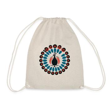 AfroPeacock (no2) - Drawstring Bag - nature - Front