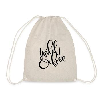 wild & free - Drawstring Bag - nature - Front