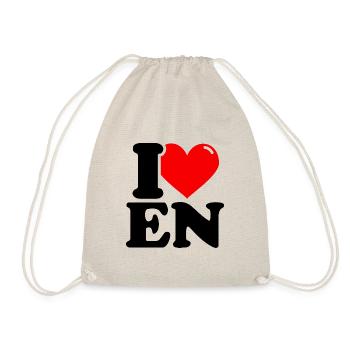 J'adore un prénom - Sac de sport léger - nature - Devant