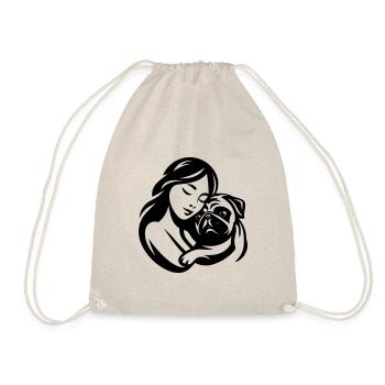 Carlin Mom - conception vectorielle dogmom - Sac de sport léger - nature - Devant