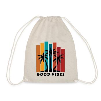 GOOD VIBES - Turnbeutel - Natur - Vorne
