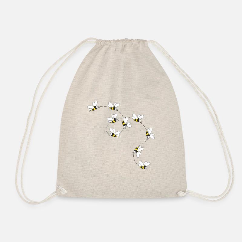 Bees fly - Drawstring Bag - nature