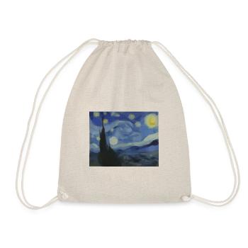 Starry Night - circles and ellipses - Drawstring Bag - nature - Front