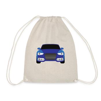 Blue car graphic design - Drawstring Bag - nature - Front