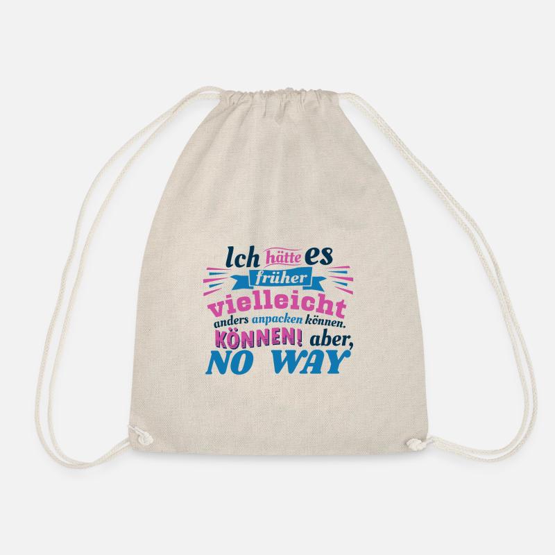 aber, NO WAY no way - Turnbeutel - Natur