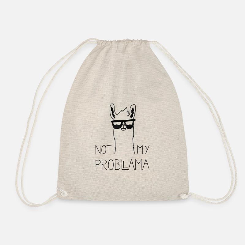 Not my Problama | Funny Lama Design - Turnbeutel - Natur
