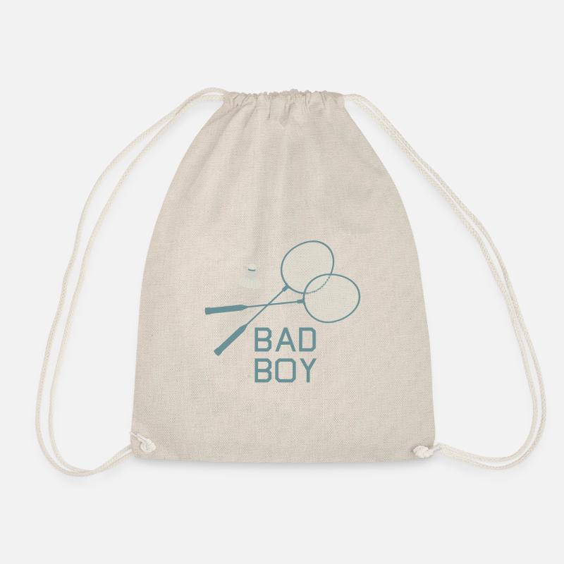 Bad Boy Badminton - Drawstring Bag - nature