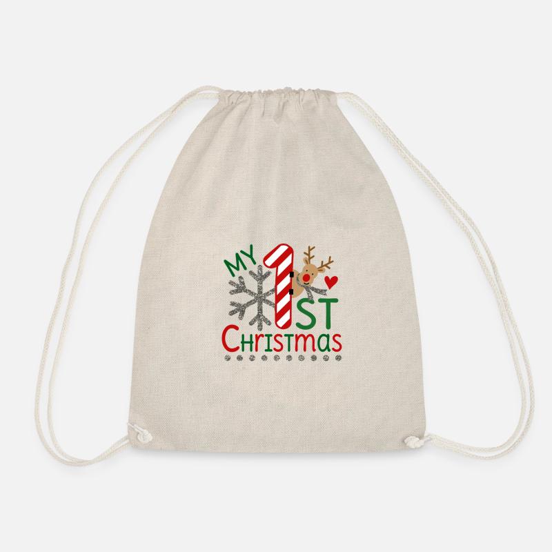Mein erstes Weihnachten Geschenk Idee - Turnbeutel - Natur