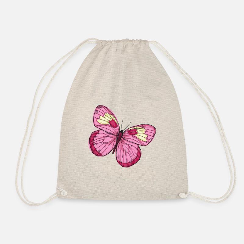 Butterfly butterfly - Drawstring Bag - nature