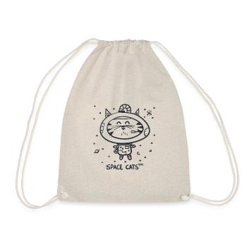 Weltraum Katze | Astronauten Katze | Geek | Nerd - Turnbeutel - Natur - Vorne