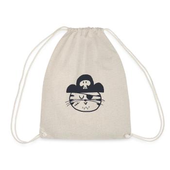 Appelez-moi Cat'tain | Chat | Pirate | animal de compagnie - Sac de sport léger - nature - Devant