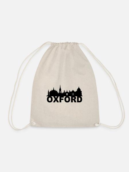 Oxford England Skyline Geschenk Idee UK - Turnbeutel - Natur