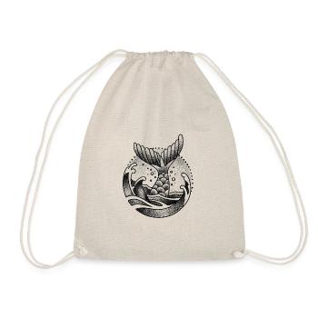 Mermaid waves - Drawstring Bag - nature - Front