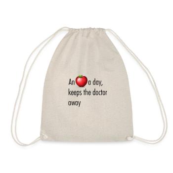 An apple a day keeps the doctor away - Drawstring Bag - nature - Front