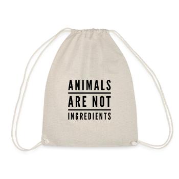 Animals are not Ingredients - Turnbeutel - Natur - Vorne