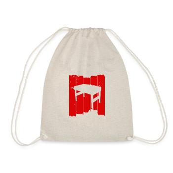 kicker table soccer - Drawstring Bag - nature - Front