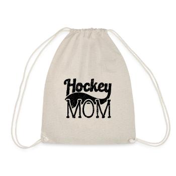 Hockey Mom Geschenk Winter Hockeyschläger - Turnbeutel - Natur - Vorne