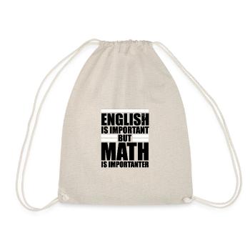 Les maths sont plus importantes que l'anglais - Premium Design - Sac de sport léger - nature - Devant