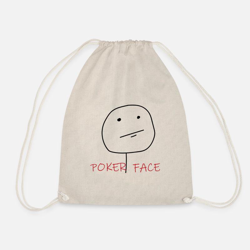 POKER FACE - Turnbeutel - Natur