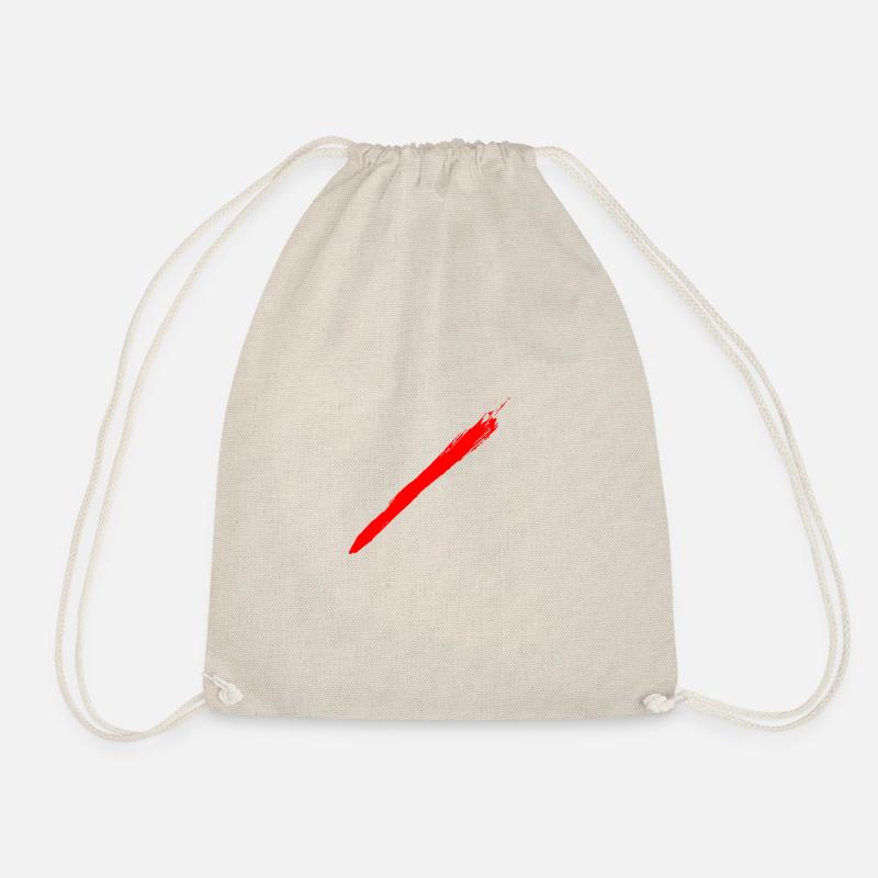 Brush red - Drawstring Bag - nature