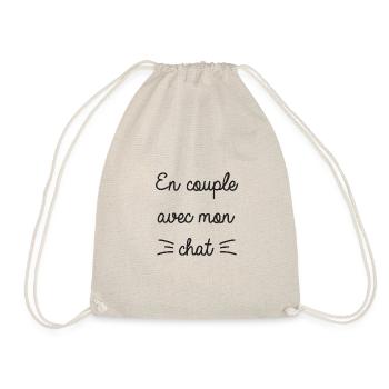 En couple avec mon chat - Sac de sport léger - nature - Devant