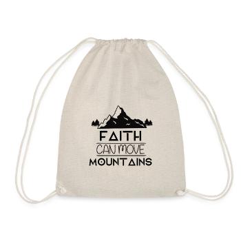 Christian faith Jesus God motivation mountains - Drawstring Bag - nature - Front