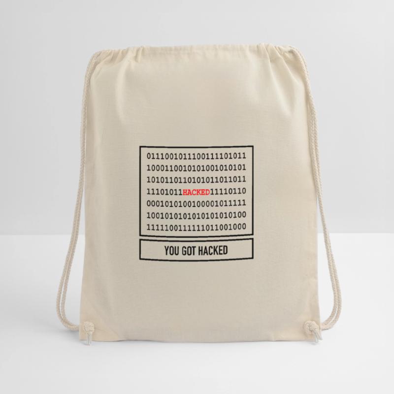 Hacker Code Geschenk Informatiker Technik Turnbeutel