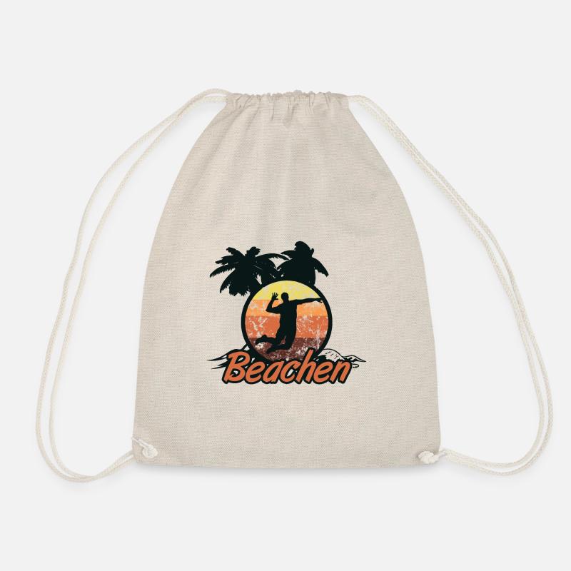 beach volleyball - Drawstring Bag - nature