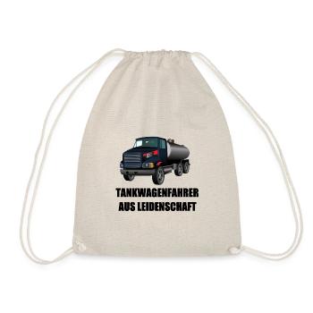 Tanker driver out of passion - Drawstring Bag - nature - Front